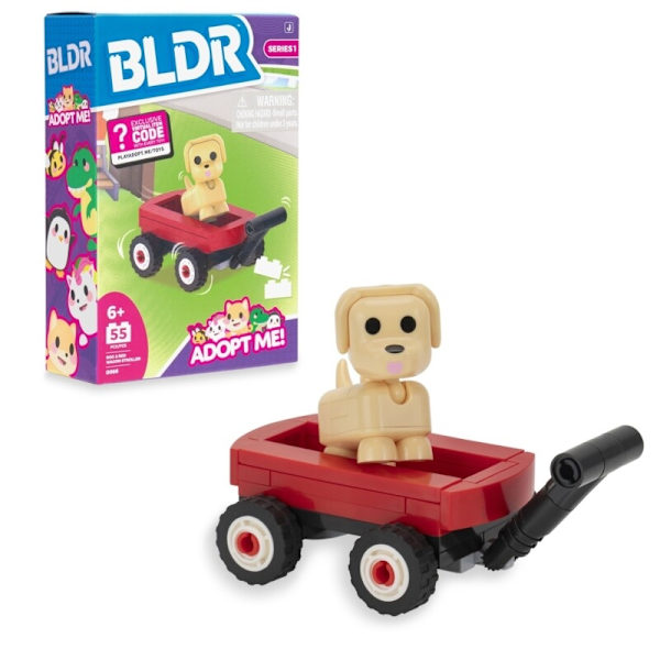 BLDR Adopt Me! Byggset Dog & Red Wagon Stroller MultiColor