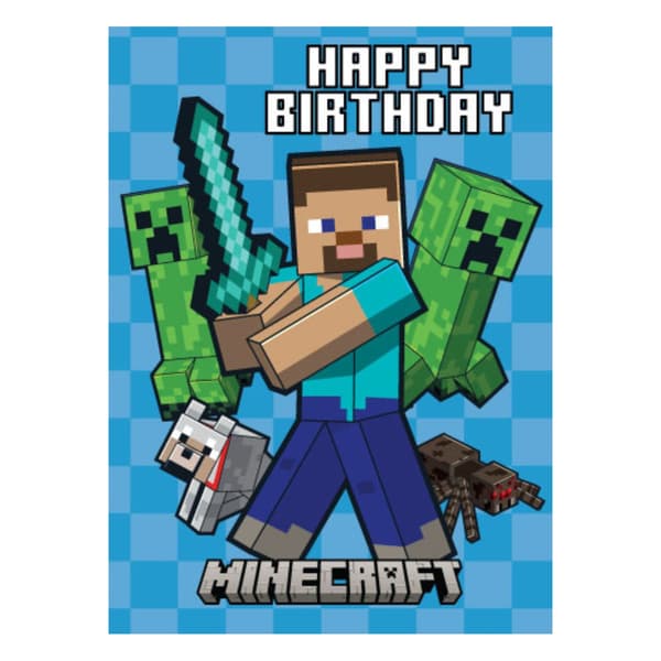 Grattiskort Minecraft multifärg