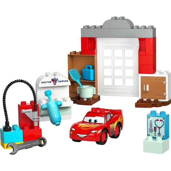 LEGO® DUPLO McQueens besök i Docs garage 10456