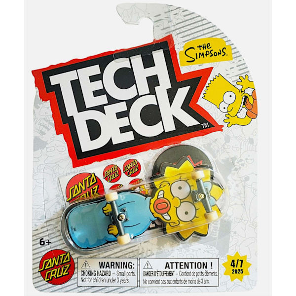 Tech Deck Fingerboard 96mm The Simpsons 4/7 2025 multifärg