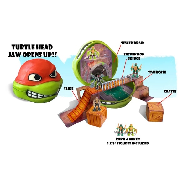Turtles Big Mouth Huvud Lekset Raphael multifärg