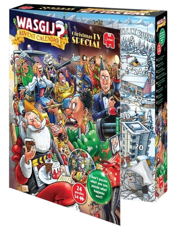 Wasgij Adventskalender Christmas TV Special 24x54 bitar multifärg