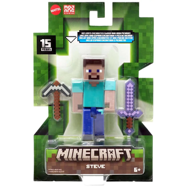 Minecraft Figur Steve multifärg