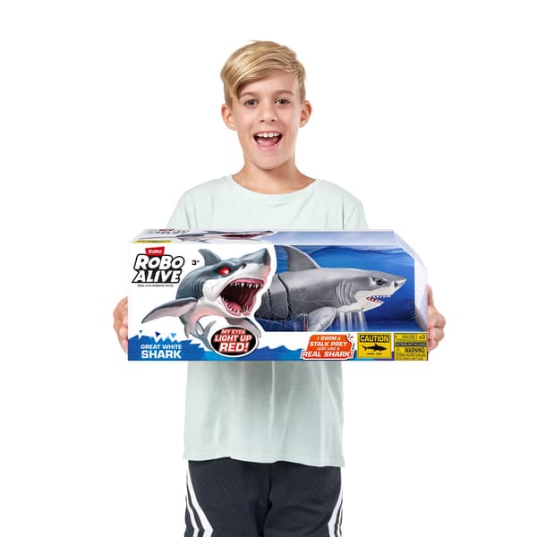Zuru Robo Alive Great White Shark Robothaj multifärg