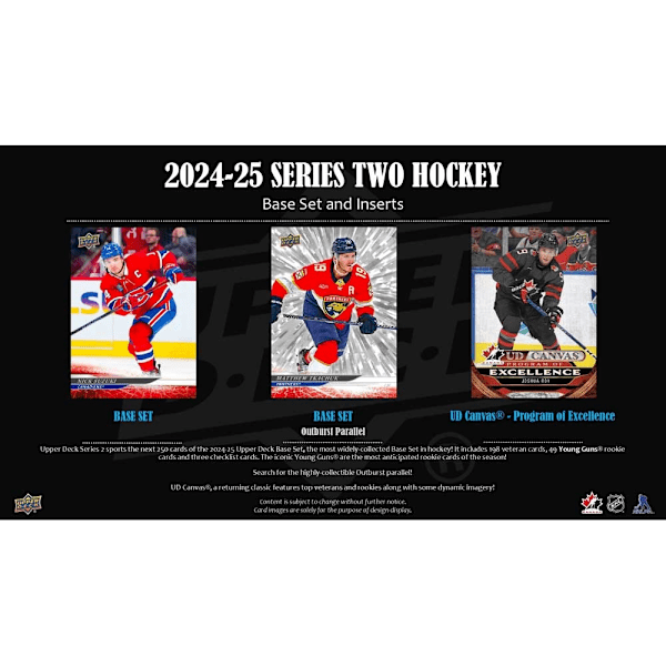 Upper Deck Series Two 2024-25 Hockey Blaster Box multifärg