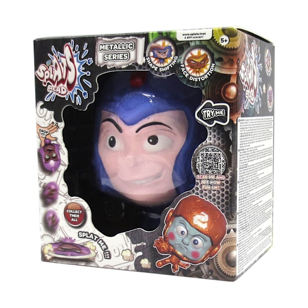 Splats Head Metallic Lila