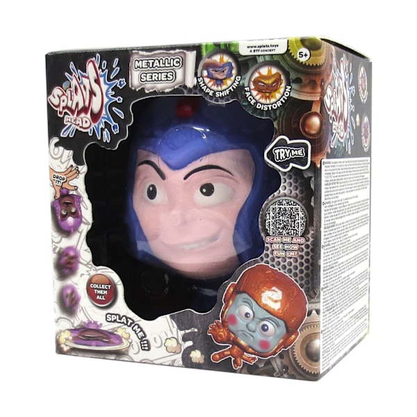 Splats Head Metallic Lila