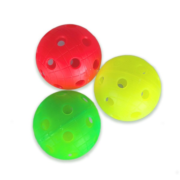 Innebandybollar 3-pack Färgade multifärg