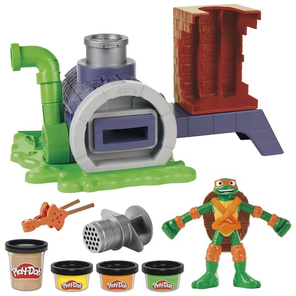 Play-Doh Turtles Slice & Blast Pizza Lekset multifärg