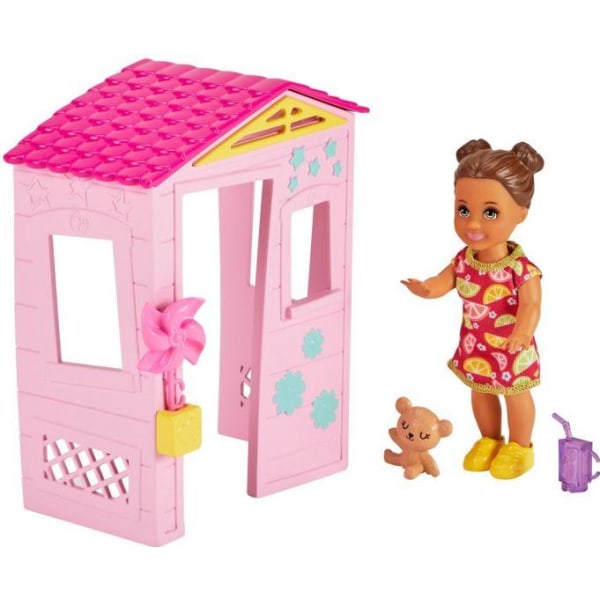 Barbie Babysitter Lekset Rosa Lekstuga GRP15 multifärg