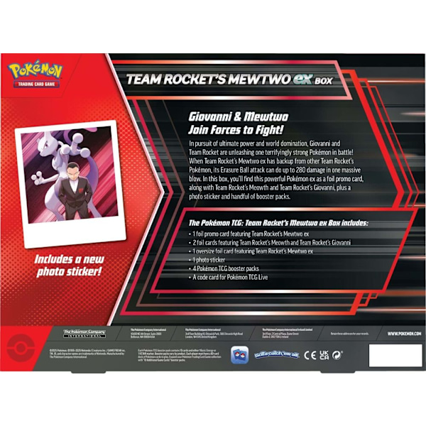 Pokemon Team Rocket's Mewtwo ex Box multifärg