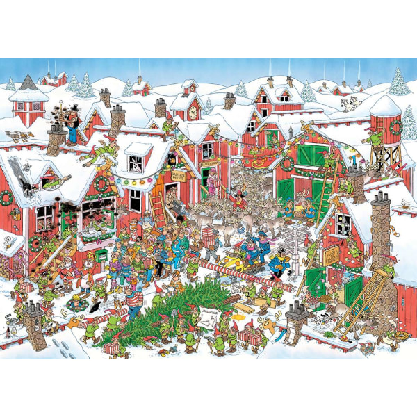 Jan Van Haasteren Santa's village Pussel 1000 bitar multifärg