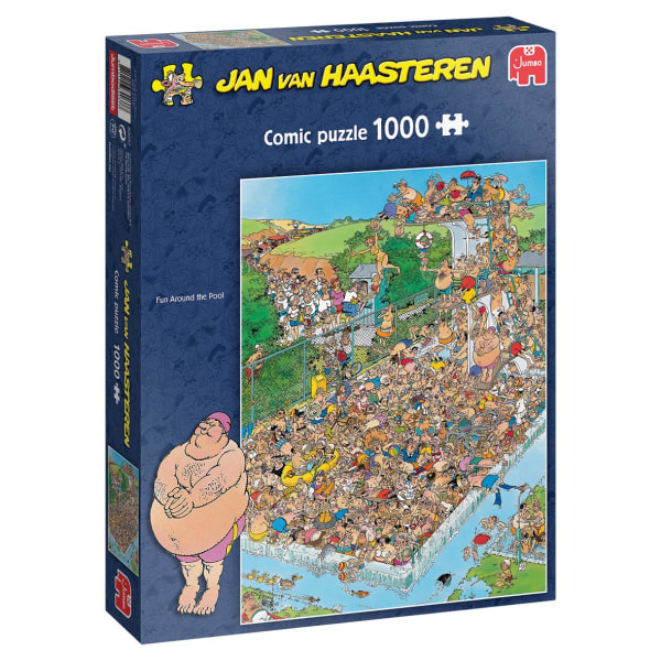 Jan Van Haasteren Fun Around the Pool Pussel 1000 bitar 82037 multifärg