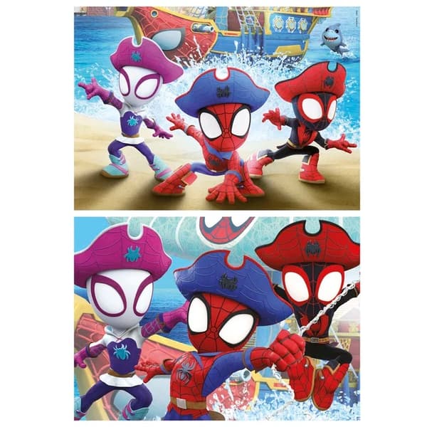 Educa Spidey Waterwebs Pussel 2x20 bitar multifärg