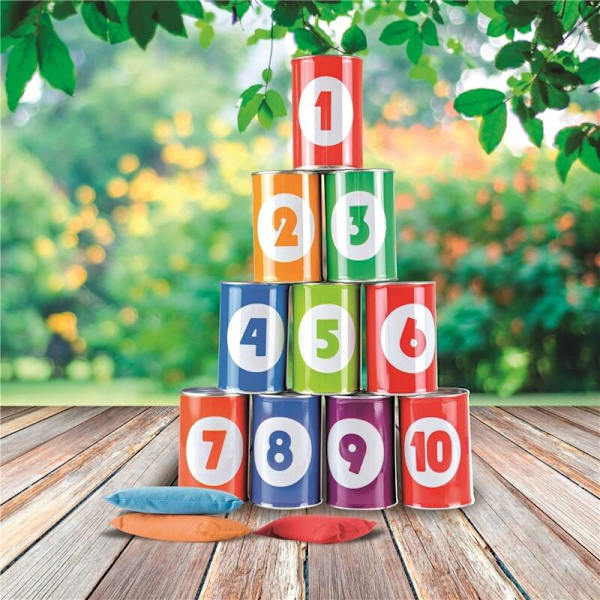 Burkkast-spel multifärg