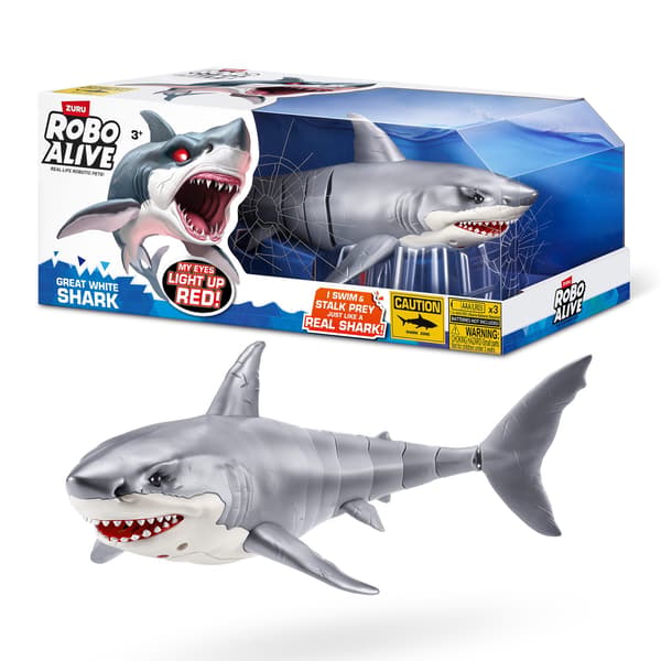 Zuru Robo Alive Great White Shark Robothaj multifärg