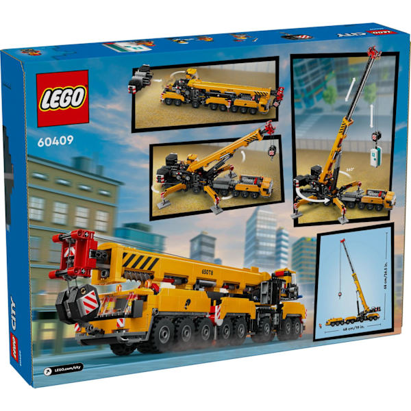 LEGO® City Gul mobil byggkran 60409 multifärg
