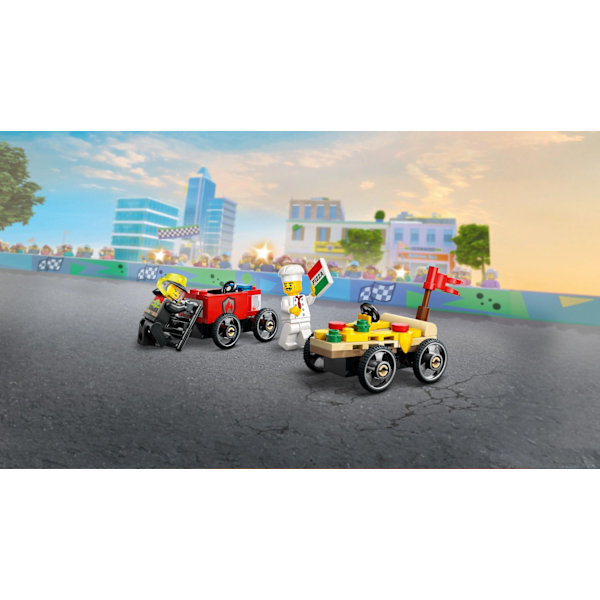 LEGO® City Pizzabil mot brandbil racingpaket 60458