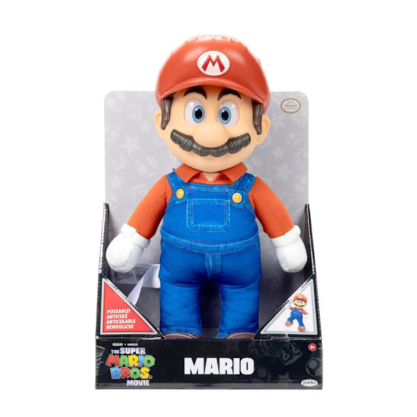 Super Mario Movie Poserbart Mjukdjur 35cm multifärg