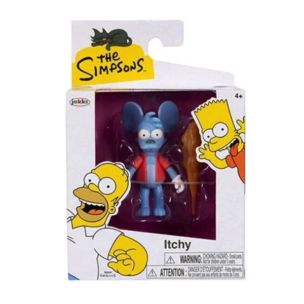 The Simpsons Figur 6cm Itchy multifärg