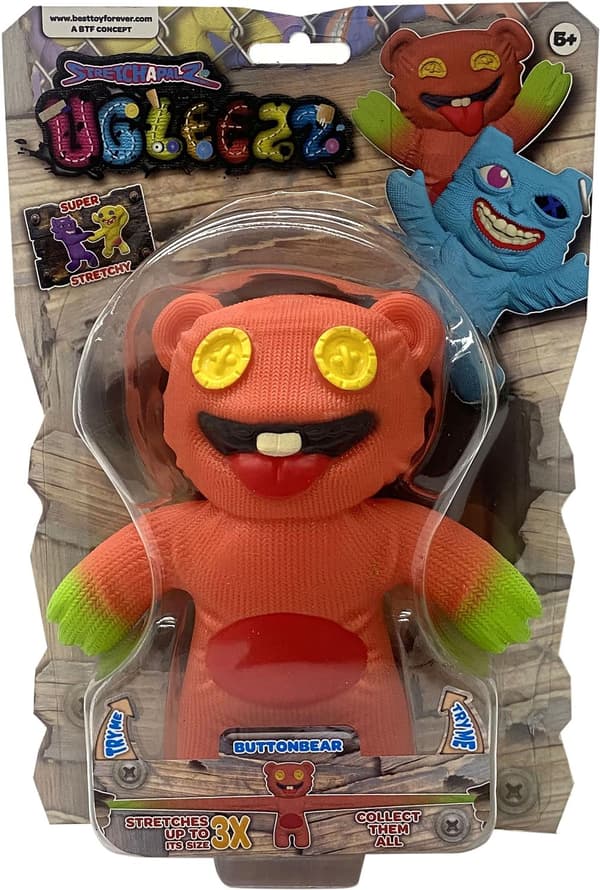 Stretchapalz Ugleezz Button Bear MultiColor