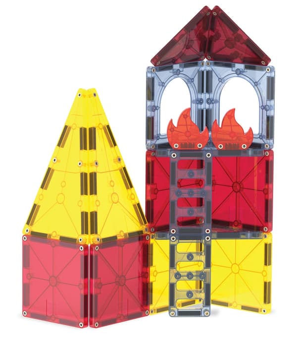 Magna-Tiles Fire Rescue 27 delar multifärg