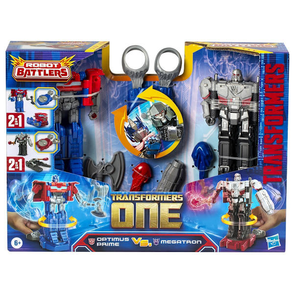Transformers One Robot Battlers Optimus Prime vs Megatron multifärg