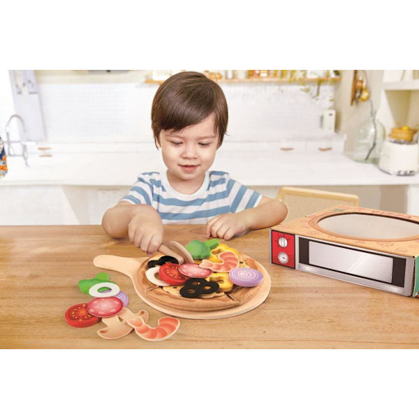 Hape Perfect Pizza Lekset multifärg