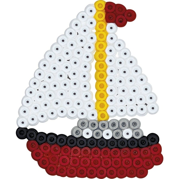 Hama Midi Burk med 4000 pärlor och pärlplattor multifärg