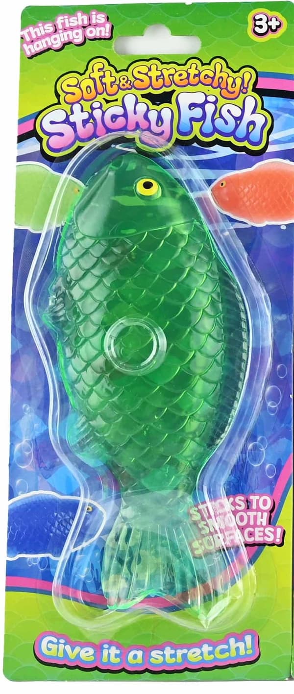 Sticky Fisk Squeeze Grön MultiColor