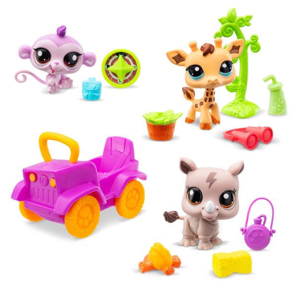Littlest Pet Shop Safari Play pack multifärg