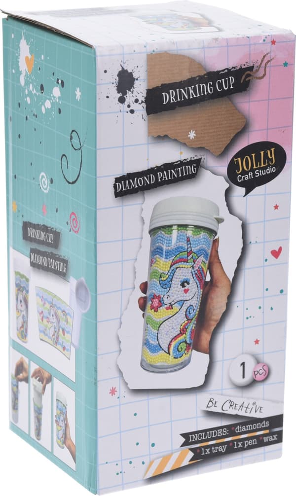 Diamond Painting Mugg Enhörning multifärg
