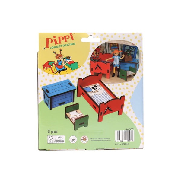 Pippi Dockhusmöbler Sovrum multifärg