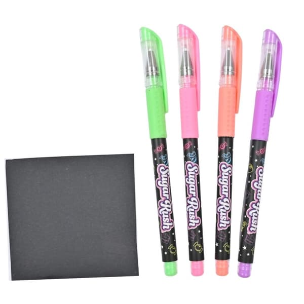 Scentos Sugar Rush Milky Gelpennor med doft 4-pack