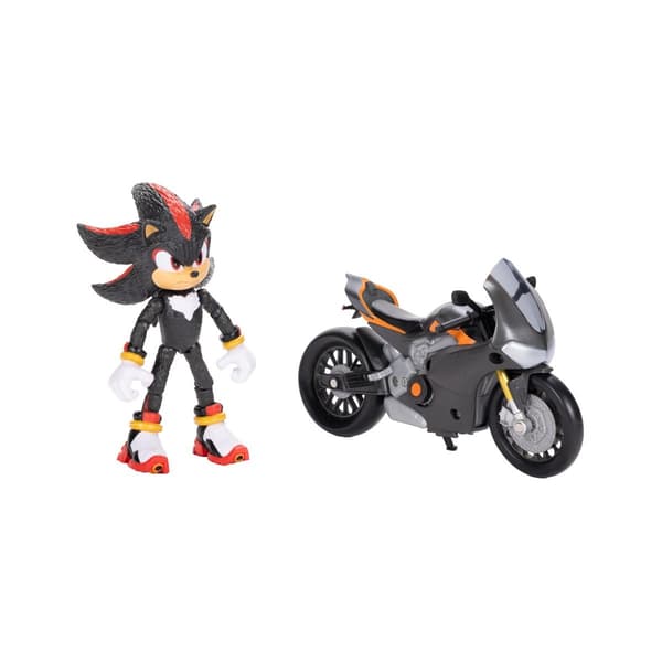 Sonic the Hedgehog Figur med motorcykel Shadow multifärg