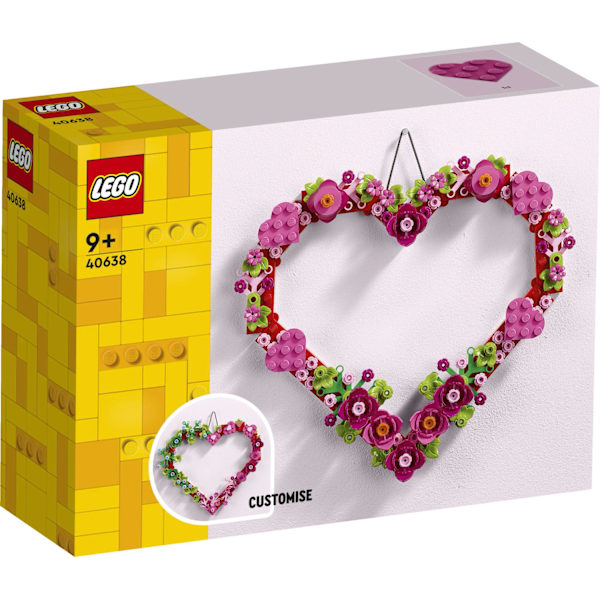LEGO® Hjärtdekoration 40638 multifärg