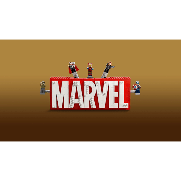 LEGO® MARVEL logotyp och minifigurer 76313