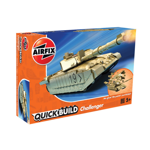 Airfix Quickbuild Challenger Tank Desert Modellbyggsats multifärg