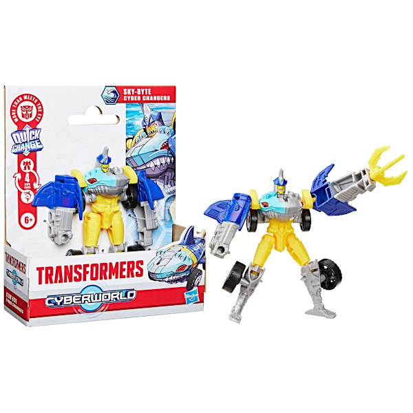 Transformers Cyberworld Cyber Changer Sky-Byte multifärg