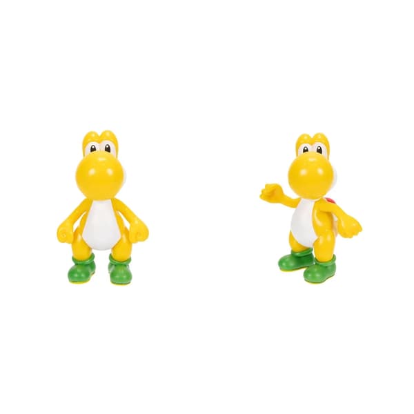 Super Mario Figur 5cm W58 Yellow Yoshi multifärg