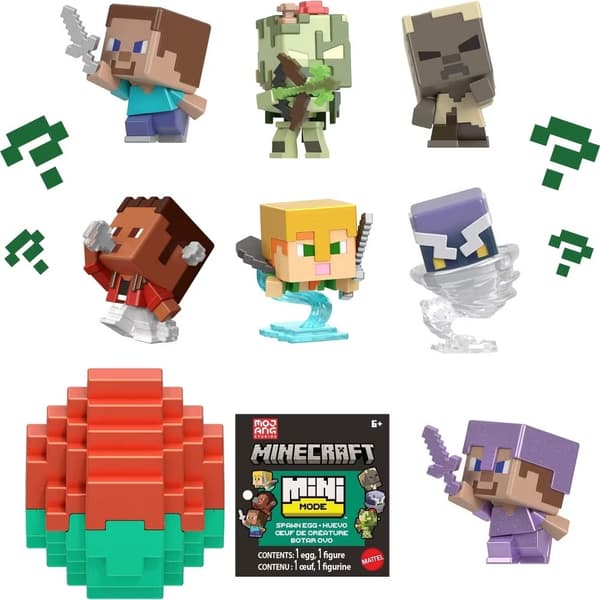 Minecraft Mini Mode Spawn Egg med figur