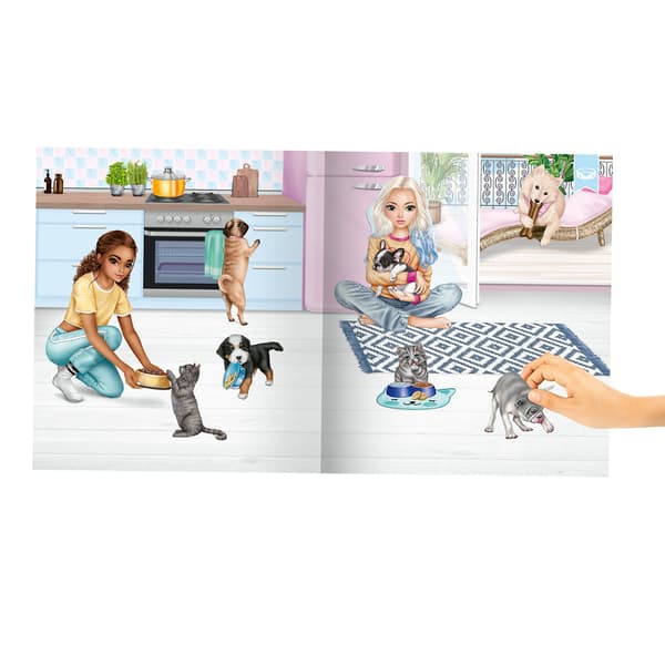 TOPModel Stickerworld Kitty and Doggy multifärg