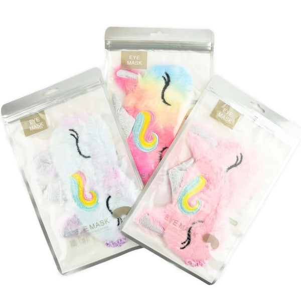Sovmask Fluffig Unicorn (olika varianter) multifärg
