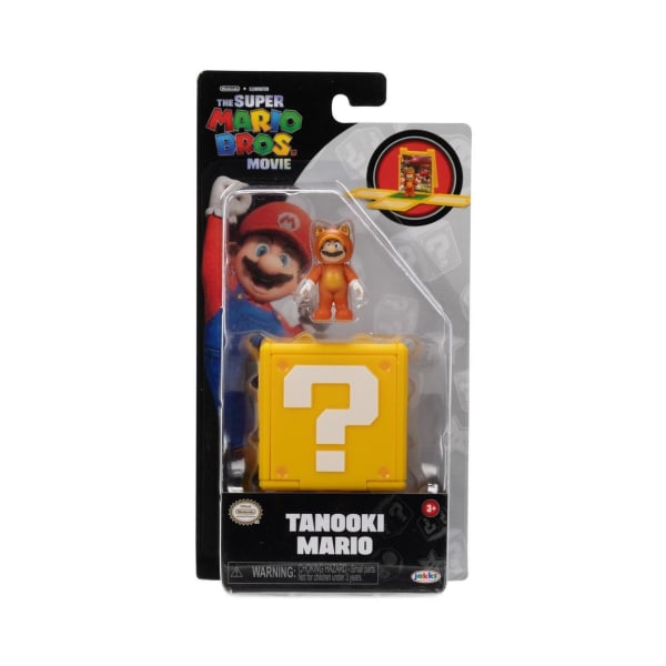 Super Mario Movie Mini Figur Tanooki Mario multifärg