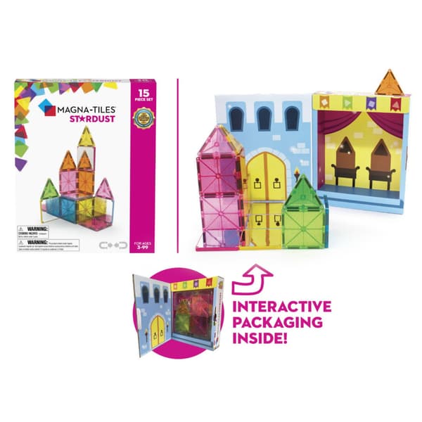 Magna-Tiles Stardust 15 delar multifärg