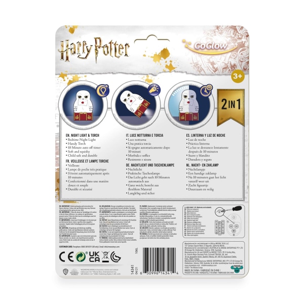 Harry Potter Hedwig GoGlow Nattlampa och ficklampa 2 i 1