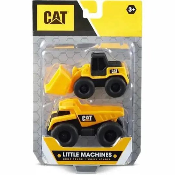 CAT Little Machines 2-pack 8cm Dumper & Hjullastare