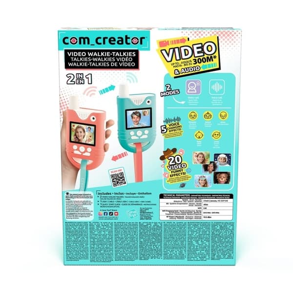 Com Creator Video Walkie-Talkies multifärg