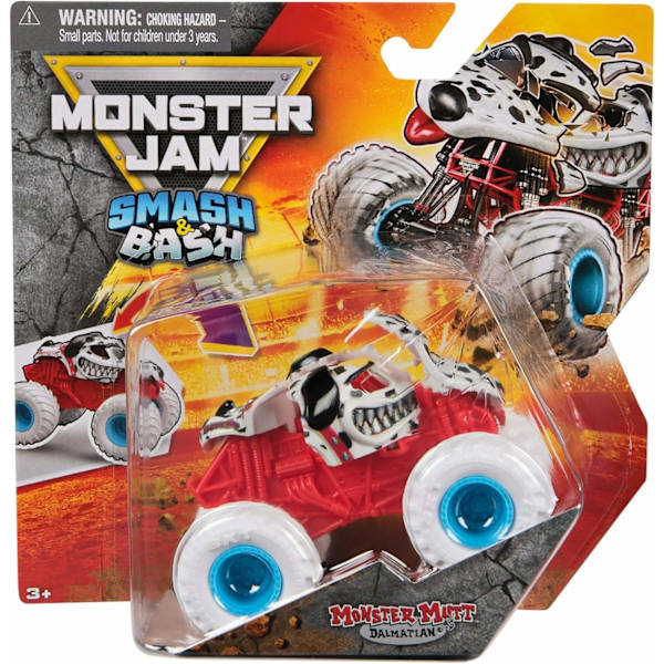 Monster Jam 1:64 Smash & Bash Monster Mutt Dalmatian multifärg