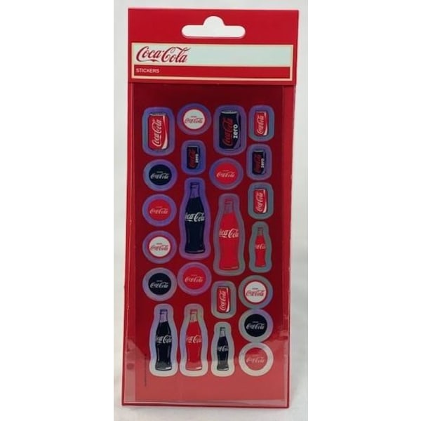 Coca-Cola Metallic Stickers 20st multifärg